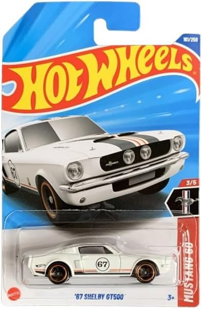 Hot Wheels 67台セット Amazon.com: Hot Wheels '67 Shelby GT500 [White] Mustang 60 3/5