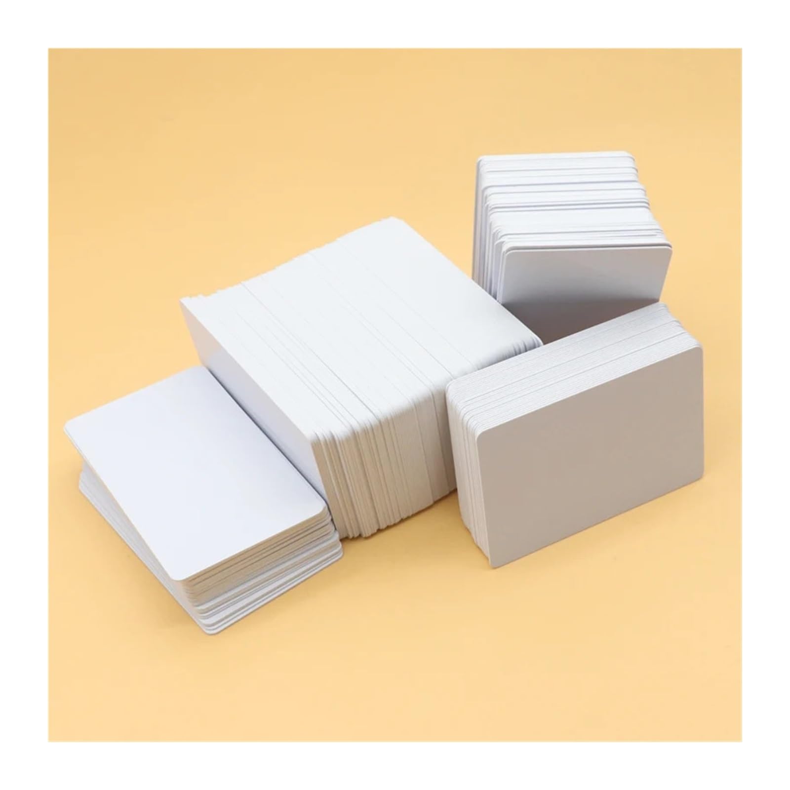 Lot de 100 cartes d'identité vierges revêtues en PVC imprimables à jet d'encre