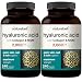 Maximum Strength Hyaluronic Acid Capsules,100mg,180 Counts, Powerfully Supports Antioxidant, Skin Hydration & Joints Lubrication. Non-GMO and Made in USA. (2 Pack)