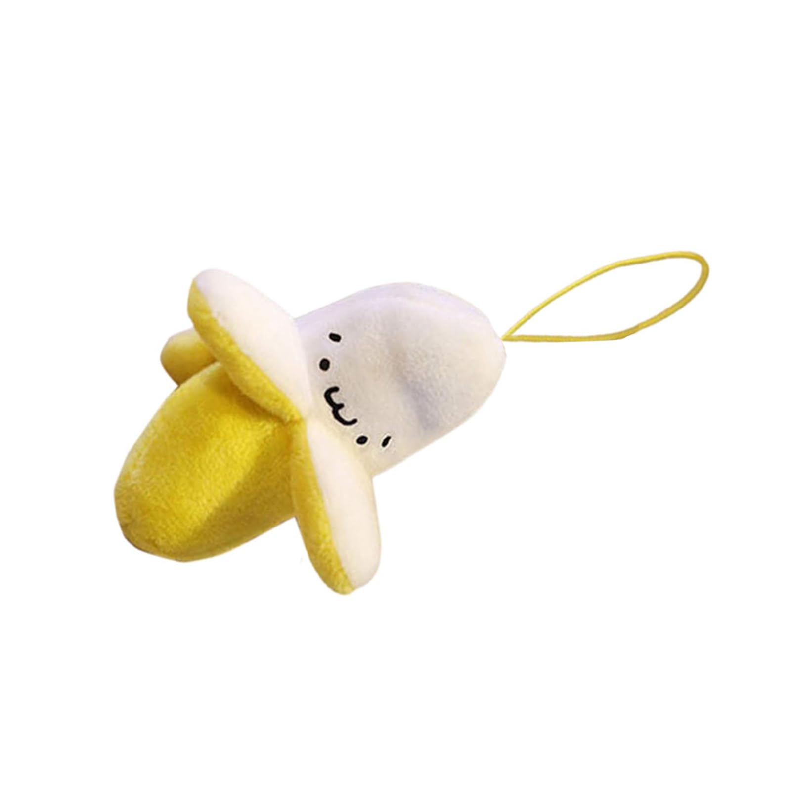 fexxkg Creative Plush Banana Peeling Keychain Bag Charm Pendant Soft Toy for Backpack Decoration and for and Adults