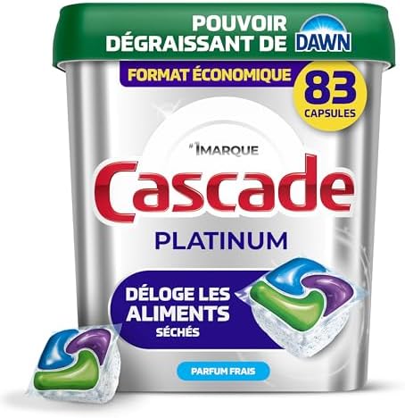 Cascade Platinum Dishwasher Detergent Fresh, 83 Count - View 5
