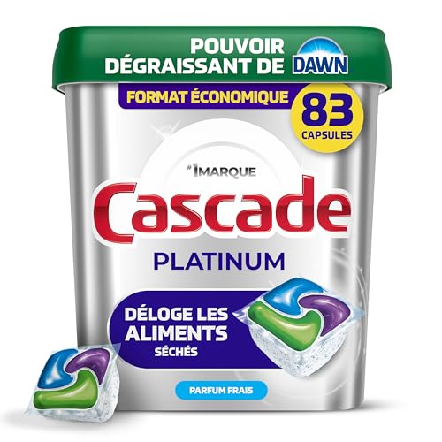 Cascade Platinum Dishwasher Detergent Pods, Dish Detergent Soap, Fresh Scent, 83 Count by Cascade - Image 2