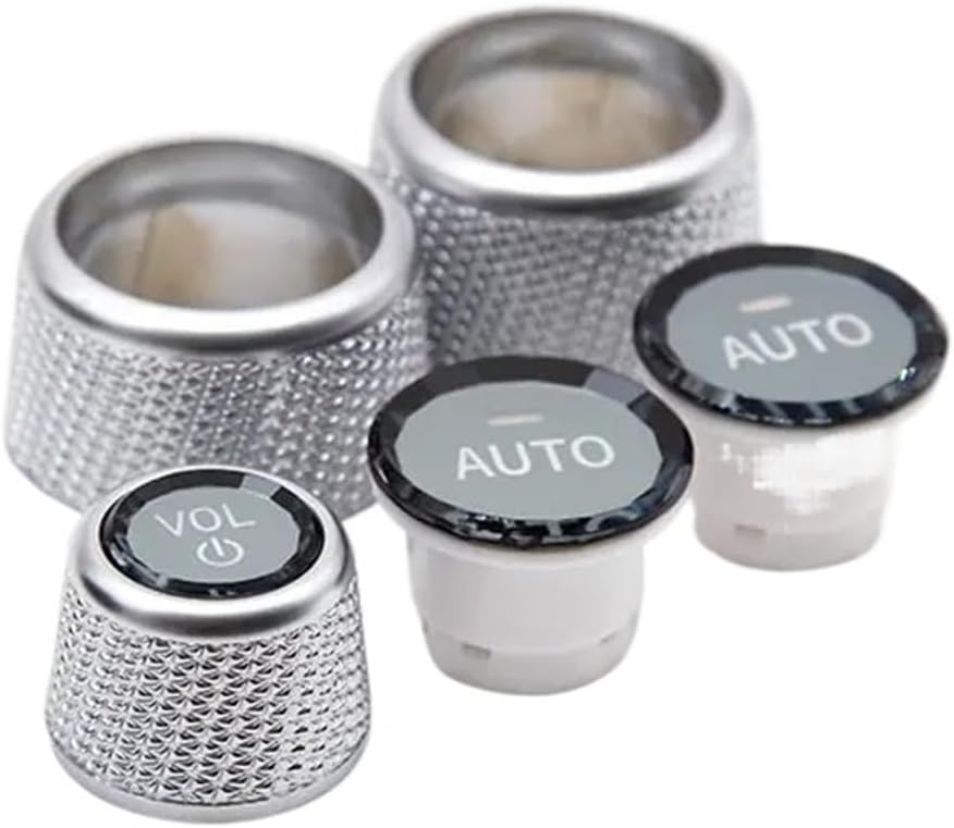 Crystal Car Volume Air Conditioning Control Knob Button Cover Replacement F30 F10 F25 F15 F02 G20 G30 G01G02 E60 E61 Good(Type-B)