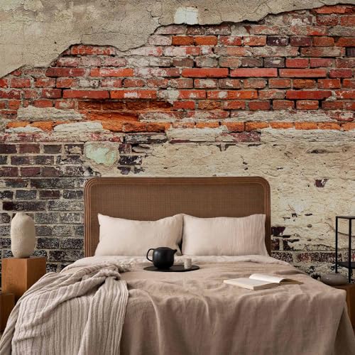 murando - Fototapete XXL Ziegelmauer 500x280cm- Foto Tapete Schlafzimmer Wohnzimmer Vliestapete XXL Wandtapete Motivtapeten Bildtapete 3d Effekt Wand Dekoration - Ziegel Ziegelstein f-A-0503-x-b