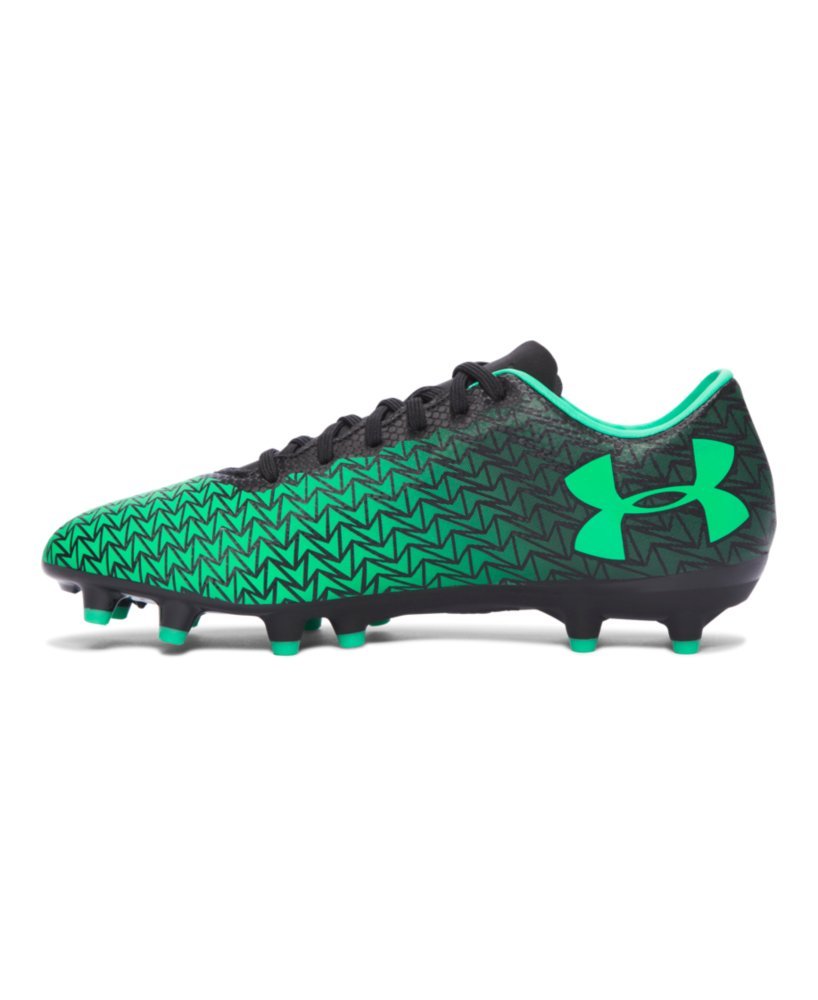 Under Armour Women's UA CF Force 3.0 FG Black/Vapor Green Athletic Shoe