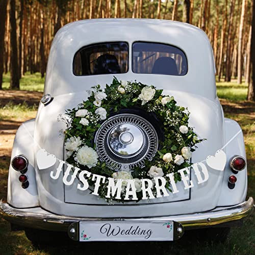 Lettere MR e MRS Segno Just Married Festone