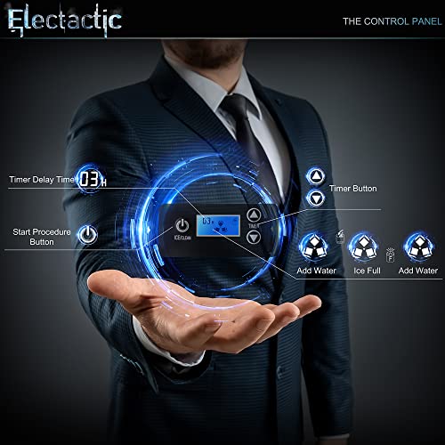 Electactic Ice Maker Countertop, Efficient Easy Carry Ice Maker, Self