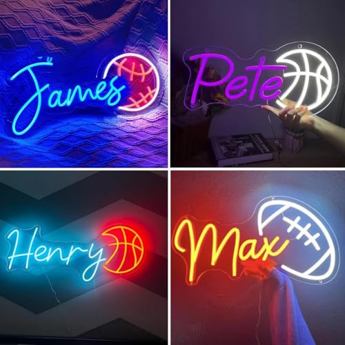 Image of Custom Neon Sign, Custom LED Neon Sign Customizable for Wedding Bar Salon Beauty Business Light Up Name Sign, Personalized Neon Light Suitable for Events Birthday Gifts Decorations