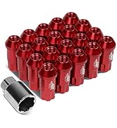 Amazon.com: DNA Motoring M12x1.25 Closed End Lug Nuts, 16 Pcs