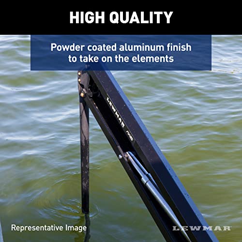 Image of Lewmar Axis 8' Electric Shallow Water Anchor with Remote, White, 69600943 | IP67M Actuator, Quiet Push-Button Deployment, Four-Bar Linkage, Direct-Mount Design, Supports Boats Up to 26' or 4,500 lb