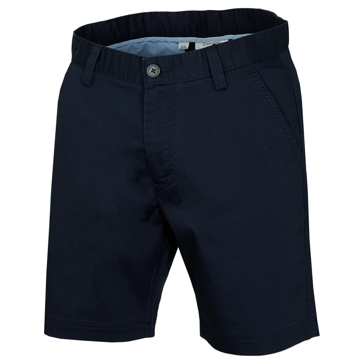 Calvin Klein Mens Campus Chino Lightweight Shorts - Navy - 34" Waist
