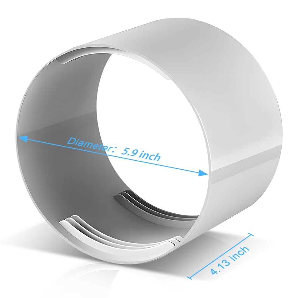Acoplador de manguera de aire acondicionado de 5.9 pulgadas, extensión de manguera de aire acondicionado portátil, conector de manguera de aire acondicionado, soporte en sentido horario, rosca 2