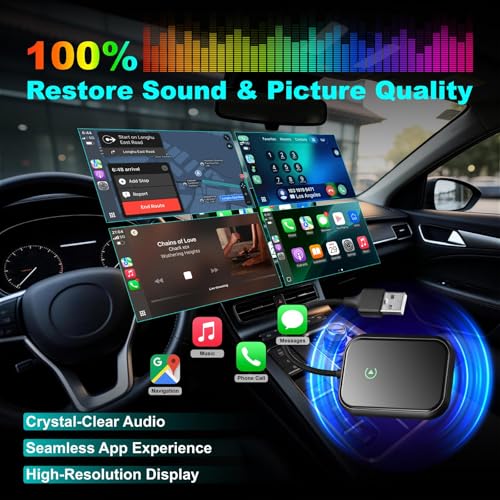 Wireless CarPlay Adapter for iPhone, Apple CarPlay Wireless Adapter USB-C, Bluetooth Connection, Auto-Switch for Multiple iPhones, Fast & Stable, iOS 10+ - image 7