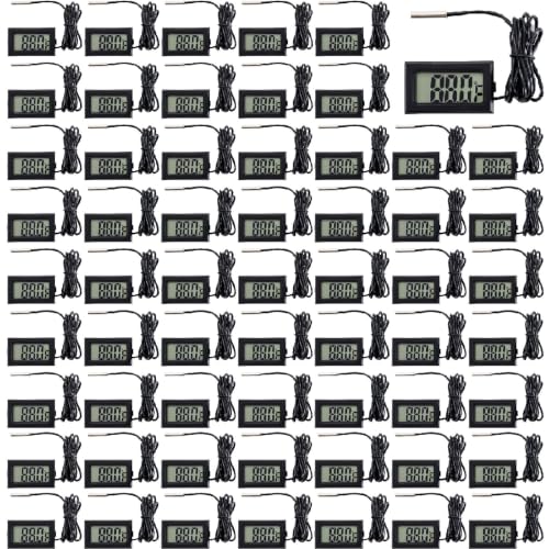 60-Pack Digital LCD Refrigerator Thermometer, Fahrenheit