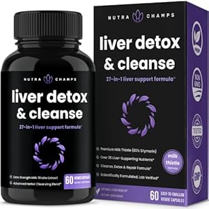 Liver Cleanse Detox & Repair | Milk Thistle Extract with Silymarin 80%, Artichoke Extract, Dandelion Root, Chicory, 25…