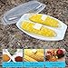 Home-X Microwave Corn Steamer with Lid - BPA-Free, Dishwasher Safe, Airtight Lid Corn on the Cob Microwave Steamer for Delicious and Perfectly Cooked Corn on the Cob in Minutes