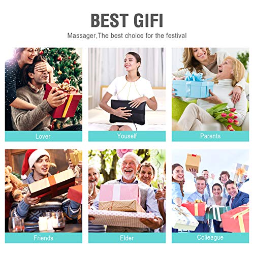 Back Massager with Heat, Shiatsu Back and Neck Massager, Deeper Tissue Kneading Massage Pillow for Neck, Back, Shoulder, Leg, Foot, Body Relieve Muscle Pain - Relax Gift for Her/Him/Friend/Dad/Mom - Image 8