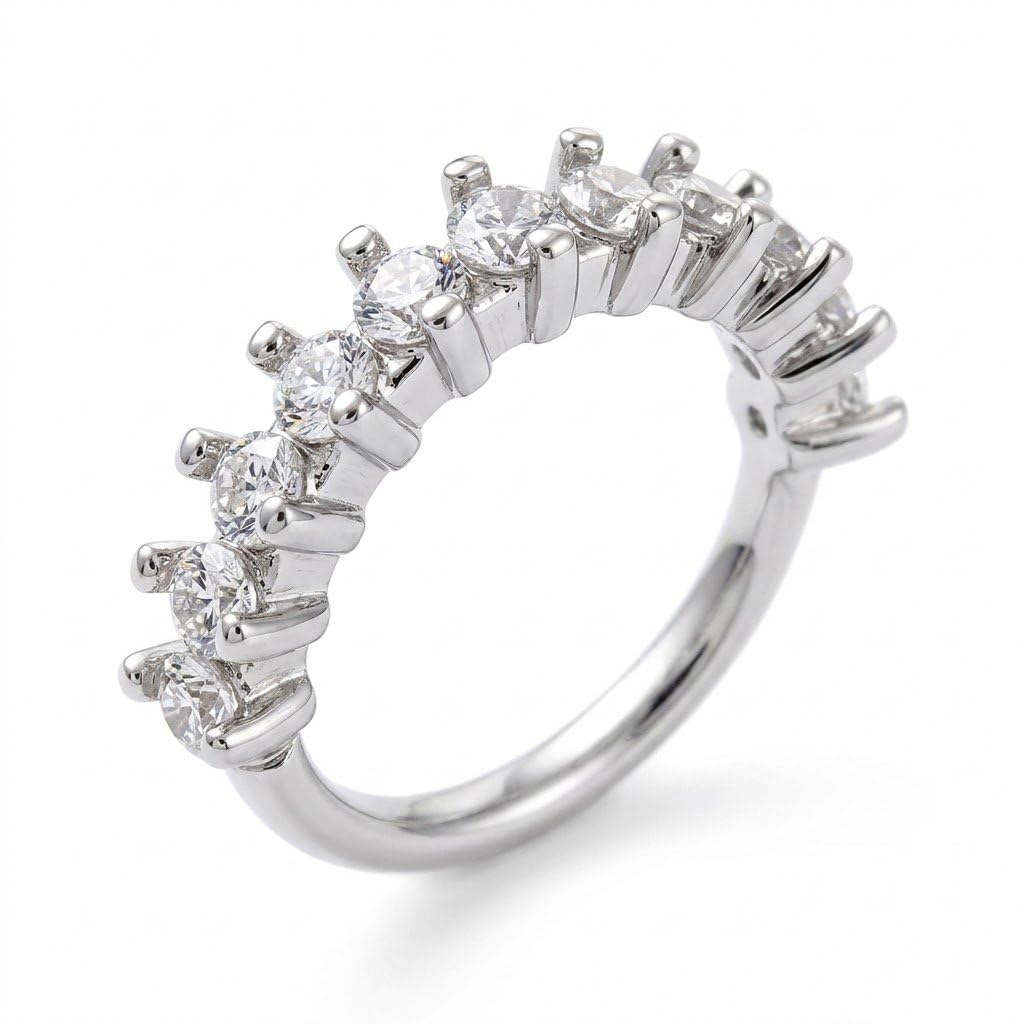 mazzini Silver Plated Cryatal Studded Non-Piercing Crystal Studded Clip-On Nose Ring | Daily & Festive Use Non Piercing Nose Jewellery for Women & Girls (NR05207) 1 Pc-picture-2