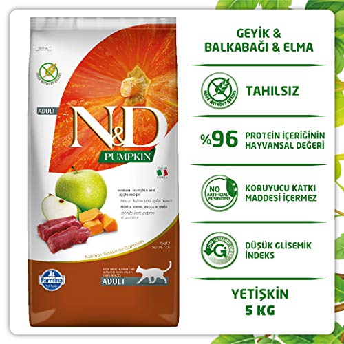 Farmina Kürbis Cerf & Pomme Cat Adulte - 5,00 Kg