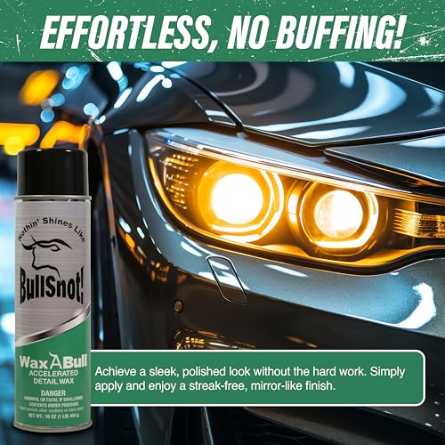 Cera líquida para autos Bullsnot WaxABull 16oz miniatura 5