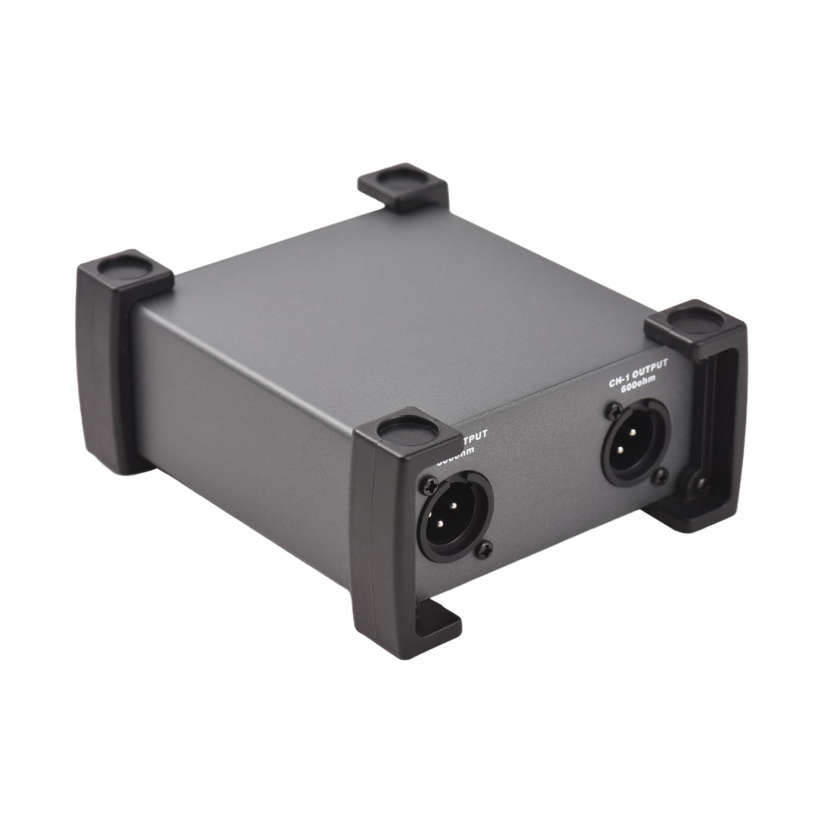 Unità DI-Box passiva a 2 canali Eliminatore di ronzio Direct Box per strumenti da 1/4'' a XLR Trasformatore di impedenza professionale Isolatore audio DI Direct Box per tour e spettacoli dal vi
