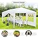 Smartxchoices 10' x 30' Outdoor Waterproof Gazebo Canopy Tent with Removable Sidewalls and Windows Heavy Duty Tent for Party Wedding Events Beach BBQ, White
