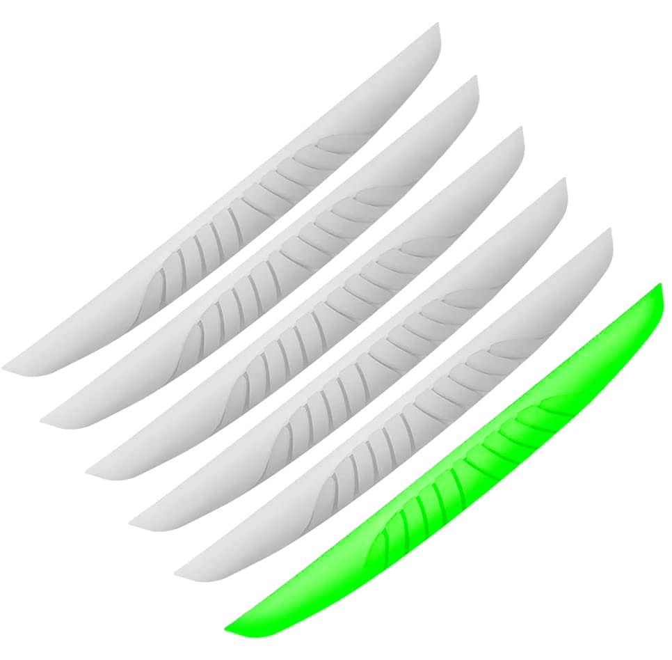 Lot de 6 protections de portière de voiture de qualité supérieure - En caoutchouc noir - Pour bords de porte de voiture