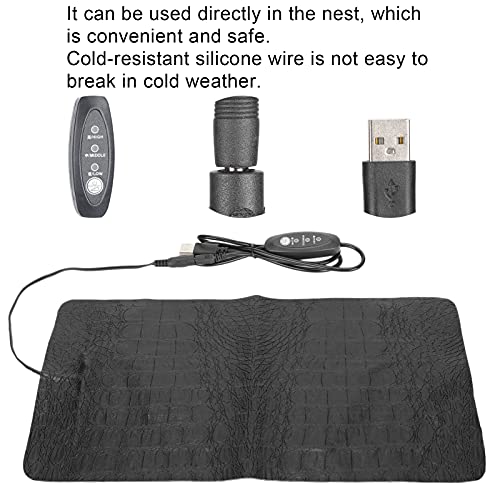 Alfombrilla térmica USB para reptiles con termostato ajustable miniatura 3