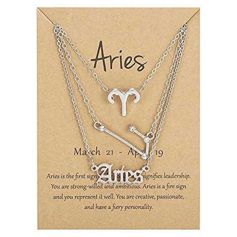 COLORFUL BLING 3Pcs Zodiac Choker Necklaces Set Cover