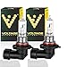 Voltage Automotive 9005 HB3 Standard Headlight Bulb (Pair) - OEM Replacement Halogen High Beam Low Beam Fog Lights Driving Lights
