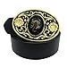 XGALBLA Cool Western Black stone 3D Scorpion Belt Buckle For Men(Gold tone)