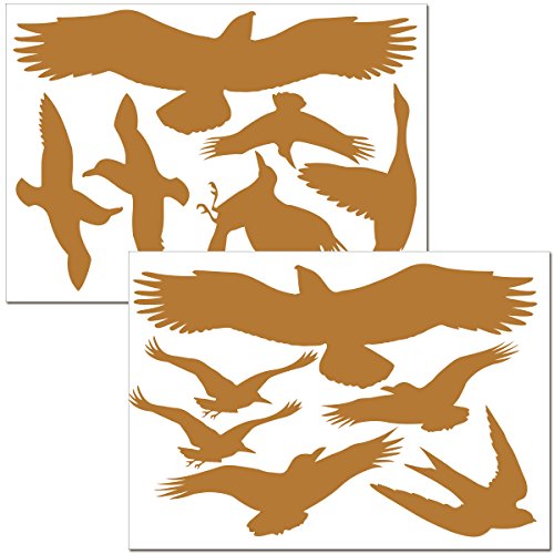 Wandkings Protección contra Aves y protección para Las Ventanas, 12 Pegatinas, protección contra colisiones con Aves, Cobre