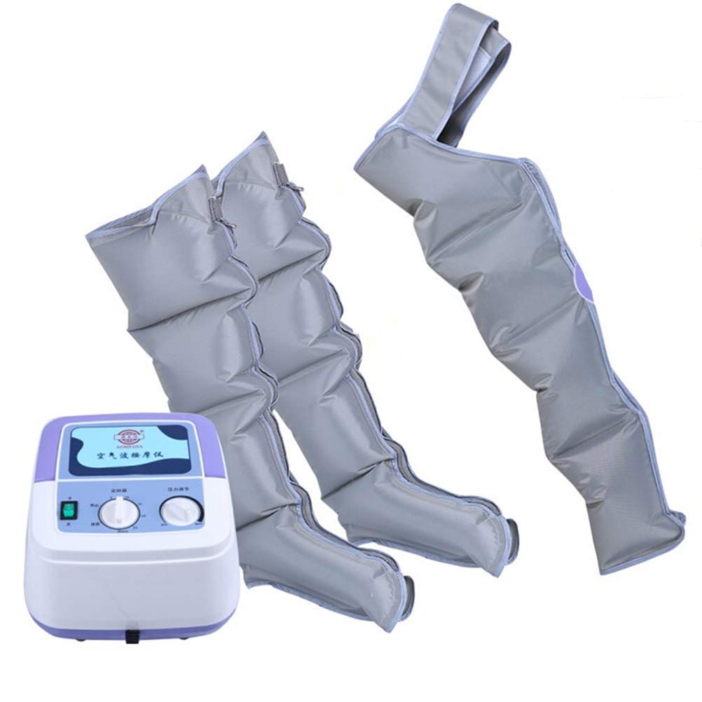 Massaggiatore a compressione d'aria per le gambe, per il relax del dolore e la circolazione sanguigna, fasce per le gambe del braccio della vita, caviglie dei piedi, macchina per il massaggio dei p