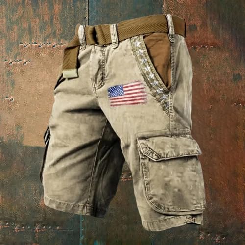 Short cargo homme imprimé confort absolu style décontracté à poches multiples - 3