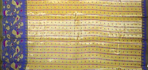 Image of VFCollections - POchampally Kalamkari Pattu Cotton SIlk Saree with Blouse Piece For Women