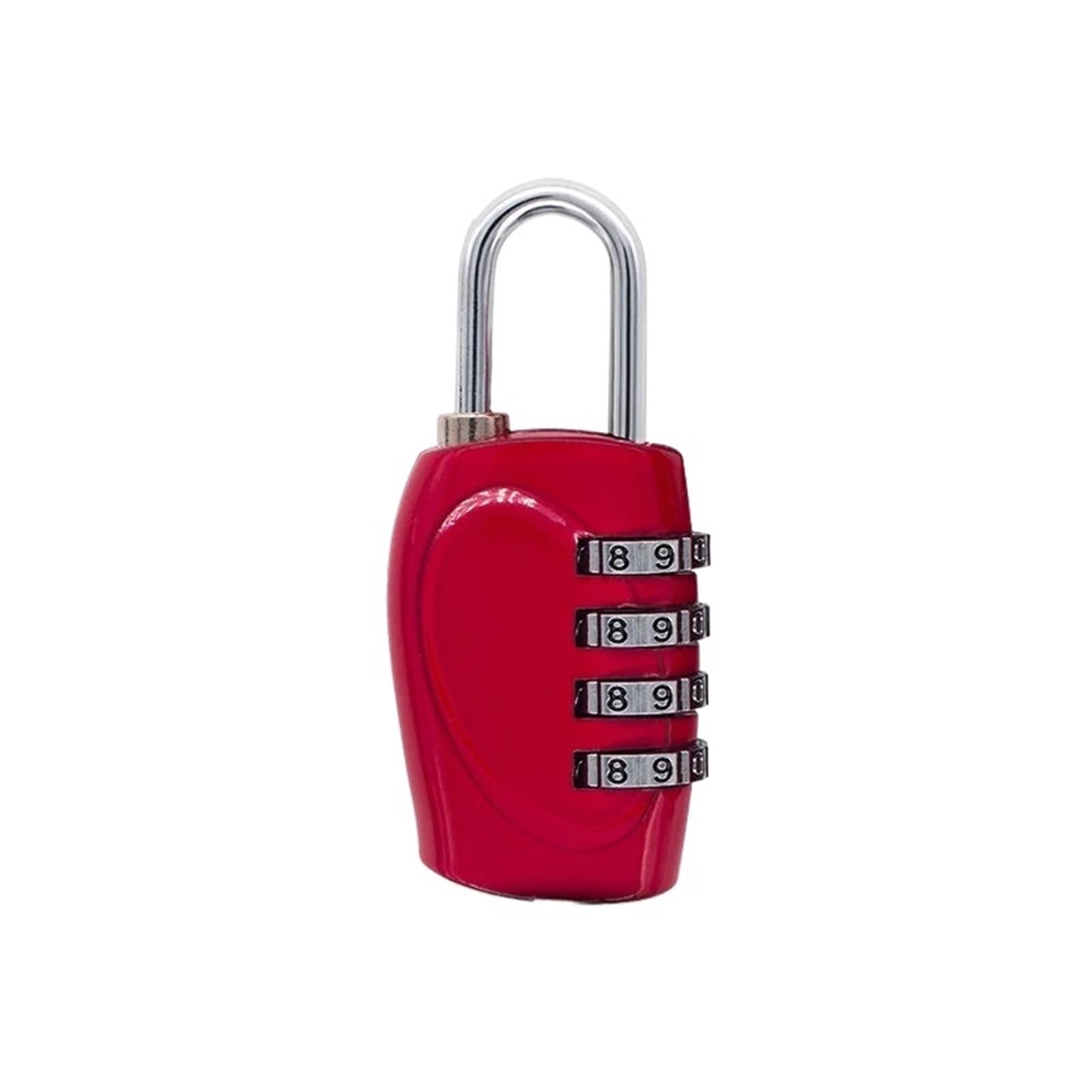 Lock Luggage 4-Digit Password Padlock Combination Lock Luggage Travel Safety Lock Zinc Alloy Hardware(Red)