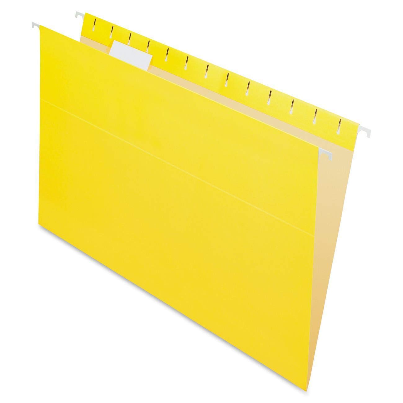 Pendaflex Recycled Hanging Folders, Legal Size, Yellow, 1/5 Cut, 25/BX (81626)