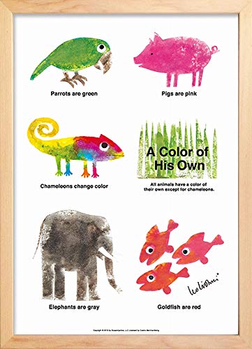 アートフレーム レオ・レオニ じぶんだけのいろ アニマル (Leo Lionni A Color of His Own Animals) 絵画 インテリア 壁掛け アート ポスター フック 海 ピカソ 額縁