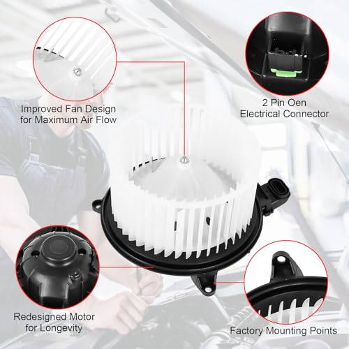 Image of AC Heater Blower Motor HVAC with Fan Cage Fit for 2009-2014 Ford F150, Lobo