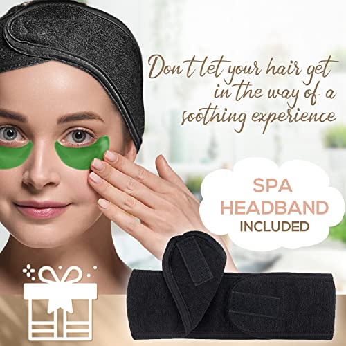 Vital Affair Under Eye Masks For Dark Circles And Puffiness-Eye Patches For Puffy Eyes-Green Tea Under Eye Patches For Wrinkles-Eye Patch-Under Eye Bag Treatment For Women-Hydrating Eye Patches With Collagen-Retinol- Niacinamide #TOP6