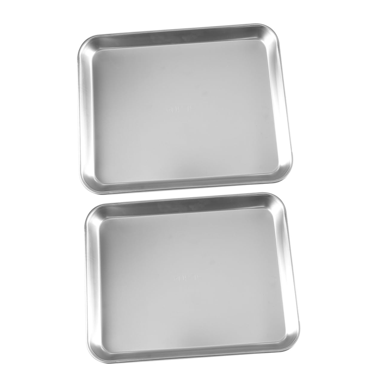 PRETYZOOM Bandejas Planas De Acero Inoxidable 304 Sin Tapa, Médicas, 2 Piezas, 310x240x31 Mm, Bandejas Para Instrumentos Médicos y Suministros De Laboratorio Segura y Fácil De Limpiar