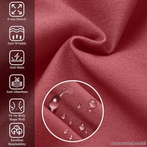 Image of Women's 7-Pocket Scrub Pants - Straight Leg, Mid-Rise, Drawstring | Soft stretch knit Mid-rise drawstring Side slits Wrinkle-resistant Machine washable For nurses /doctors /vets