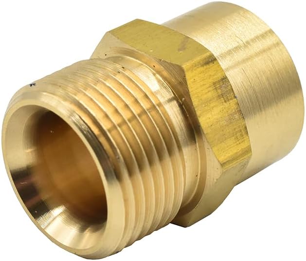 Interstate Pneumatics PW7150 Pressure Washer M22 x 1/4 inch FNPT Brass Adapter, 4000 PSI