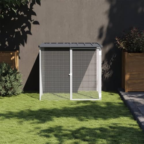 BaraSh Poulailler avec Toit Anthracite 103x98x90 cm...