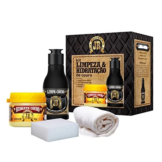 Kit Limpa Couro 140ml + Hidratante De Couro Automotivo Jr 60g