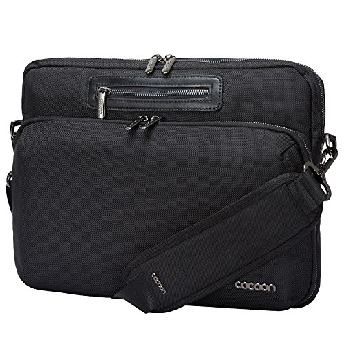 Cocoon MMS2505BK Buena Vista 13" Laptop Messenger Sling with Built-in Grid-IT! Accessory Organizer (Black)2