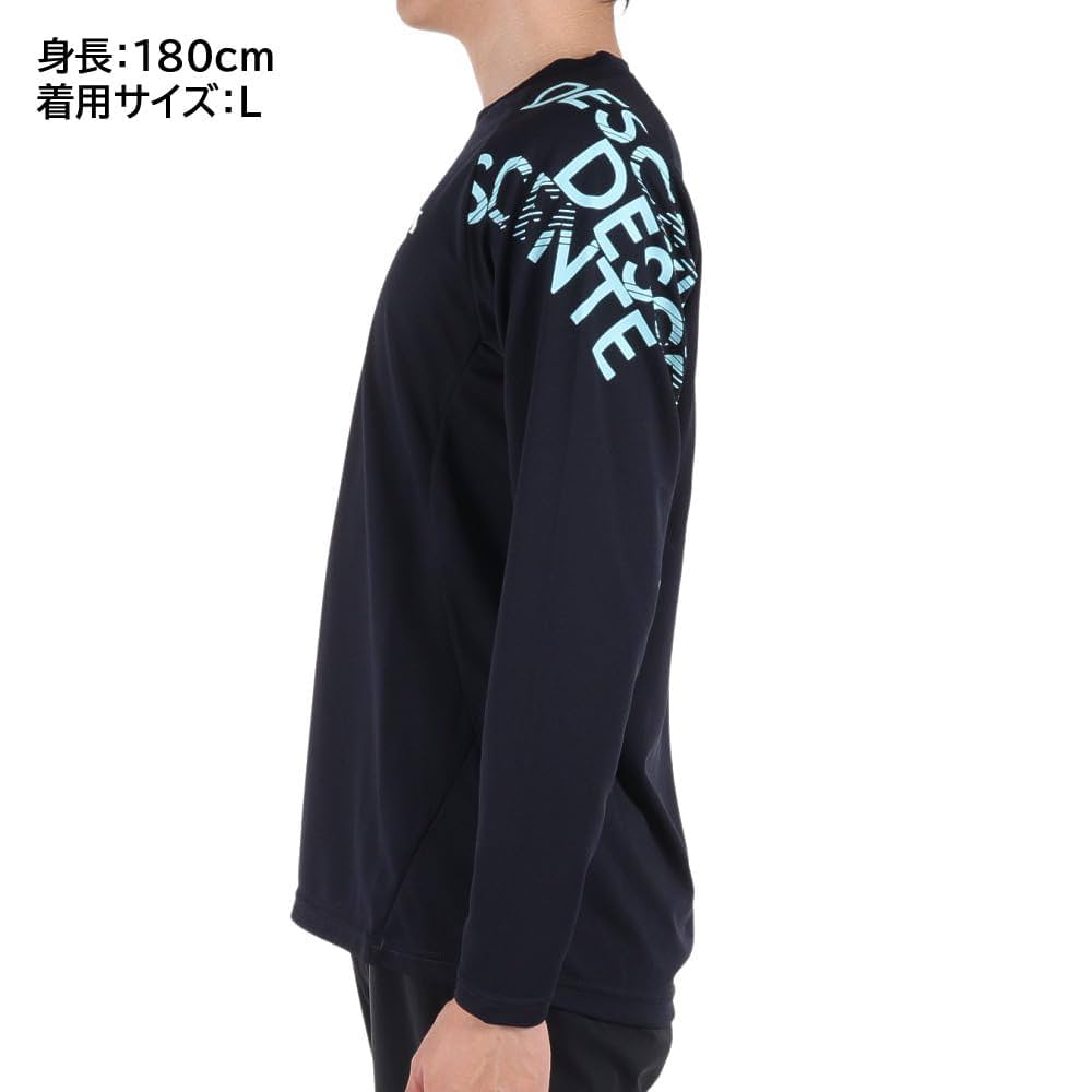 デサント 長袖シャツ バレーボールウェア 紺.ネイビー Mサイズ