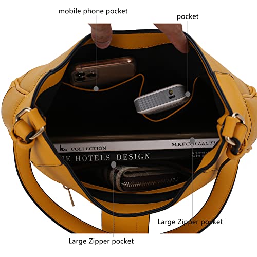 Image of MKF Collection Shoulder bags for women, crossover handbag, Hobo side messenger Bag & Matching Wrislet Wallet