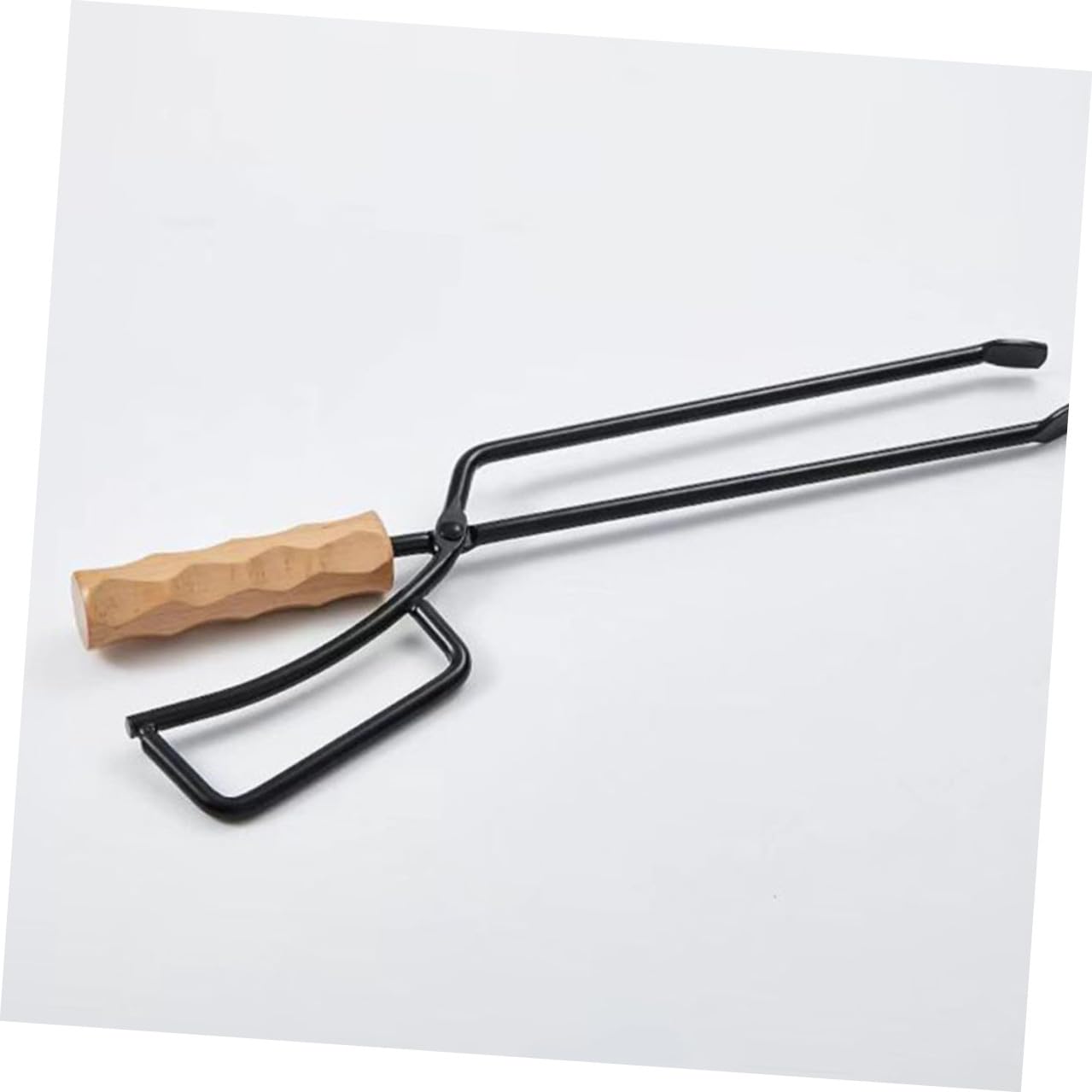 SHINEOFI Pinze Caminetto per Barbecue Outdoor con Manico Isolante Pinze Lunghe per Carbonella e Tronchetti Strumento Multiuso Antiscottatura per Campeggio e Falò