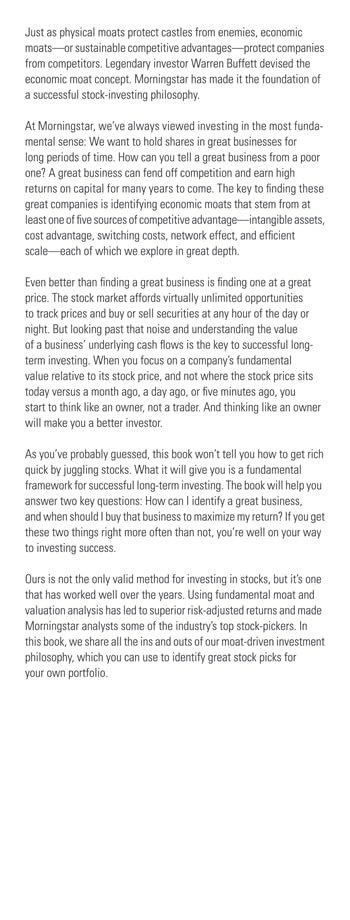 Why Moats Matter: The Morningstar Approach to Stock Investing image 5